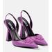 La Medusa Leather Slingback Pump