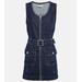 Belted Denim Minidress