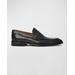 Silvestro Leather Slip-on Loafers