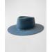 Lais Merino Wool Fedora With Paper Clip Chain