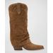 Calysta Slouchy Suede Western Boots