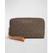 Monogram Zip Leather Wallet