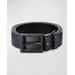 Roll Pin Buckle Reversible Leather Belt