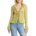 Lace Front Tie Bed Jacket