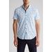 Slim Fit Fish Four-way Stretch Performance Short Sleeve Button-down Shirt