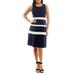 Colorblock A-line Dress