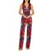 Hunter Floral Print Plissé Sleeveless Jumpsuit