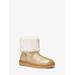 Julia Faux Fur Trim Metallic Leather Boot