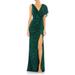 Sequin Asymmetric Trumpet Gown