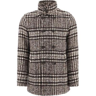Checkered Tweed Coat