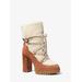 Culver Sherpa And Nubuck Lace-up Boot