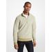 Cotton Blend Half-zip Sweater