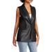 Faux Leather Blazer Vest