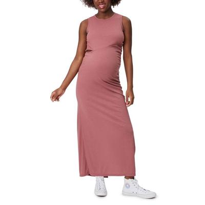 Cutout Maternity Maxi Dress