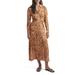 The Icon Leopard Print Long Sleeve Dress