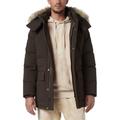 Olmstead Hooded Down Puffer Jacket With Faux Fur Trim