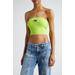 Diesel Clarksvillex Logo Embellished Cutout Rib Tube Top