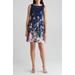 Floral Sleeveless Scuba Fit & Flare Dress