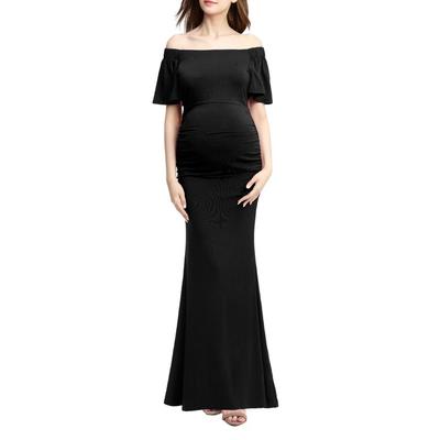 Abigail Off The Shoulder Maternity Trumpet Gown