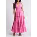 V-neck Tiered Maxi Dress