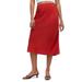 Crinkled Satin Slip Skirt