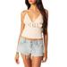 Birdie Belted Crop Halter Top