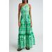 Sweet Garden One-shoulder Tiered Maxi Dress