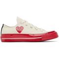 Comme Des Garçons Play Off-white Converse Edition Chuck 70 Sneakers