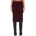 Pattern Knit Midi Skirt