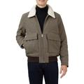 Heritage Check Coat With Faux Shearling Collar