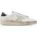 White & Navy Stardan Sneakers