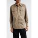 Relaxed Fit Cotton Twill Button-up Western Shirt