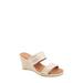 Nolita Raffia Wedge Slide Sandal