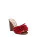 Hottie Beaded Mule Sandal In Red Glow Suede W/beading At Nordstrom Rack