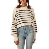 Easy Street Stripe Rib Crop Sweater