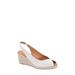 Audrey Slingback Peep Toe Espadrille Wedge Sandal