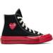 Comme Des Garçons Play Black & Red Converse Edition Play Chuck 70 High-top Sneakers