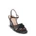 Jitney Knot Ankle Strap Wedge Sandal