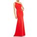 One-shoulder Jersey Mermaid Gown