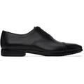 Black Perforated Oxfords