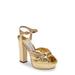 Heloise Metallic Platform Sandal