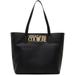 Logo-plaque Faux-leather Tote Bag