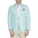 Solid Notch Lapel Linen Blend Sport Coat