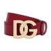 Polished Calfskin Belt With Dg Logo