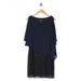 Cape Overlay Chiffon Shift Dress