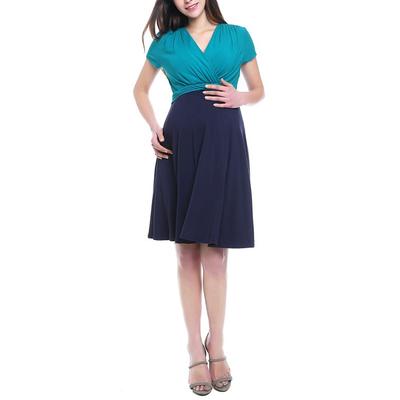 Sarah Faux Wrap Maternity/nursing Dress