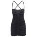 Cut-out Ruched Party Mini Dress