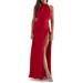 Zanab Open Back Satin Maxi Cocktail Dress