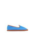 Contrast-trim Round Toe Slippers