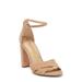 Yancy Block Heel Ankle Strap Sandal